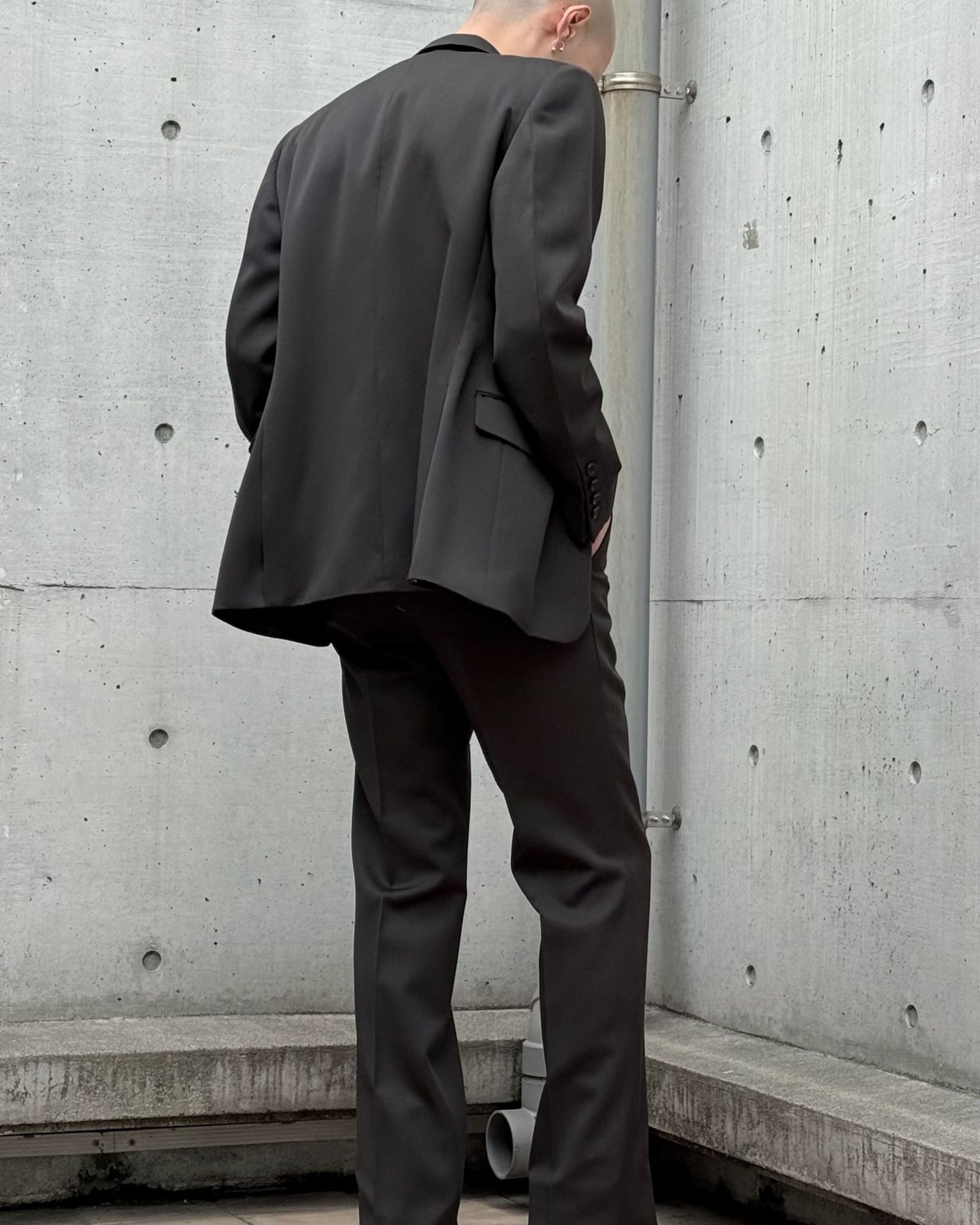 WOOL DOBBY SINGLE BREASTED JACKET