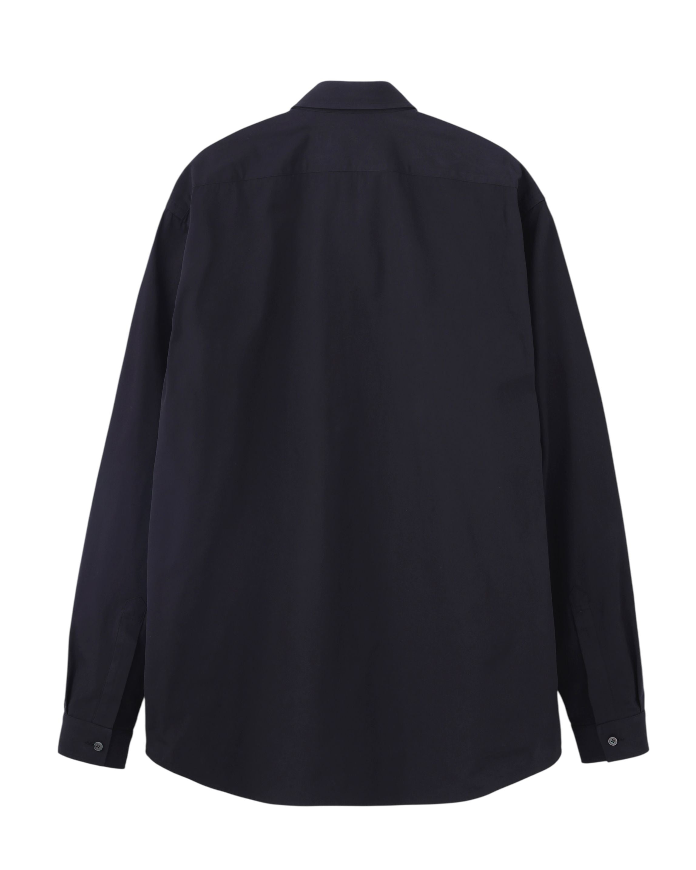 BROADCLOTH REGULAR COLLAR SHIRT WITH COLLAR STIFFENERS