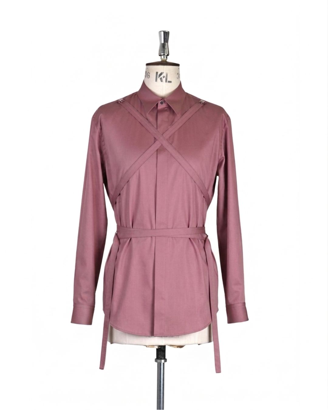 COTTON SATIN BONDAGE SHIRT