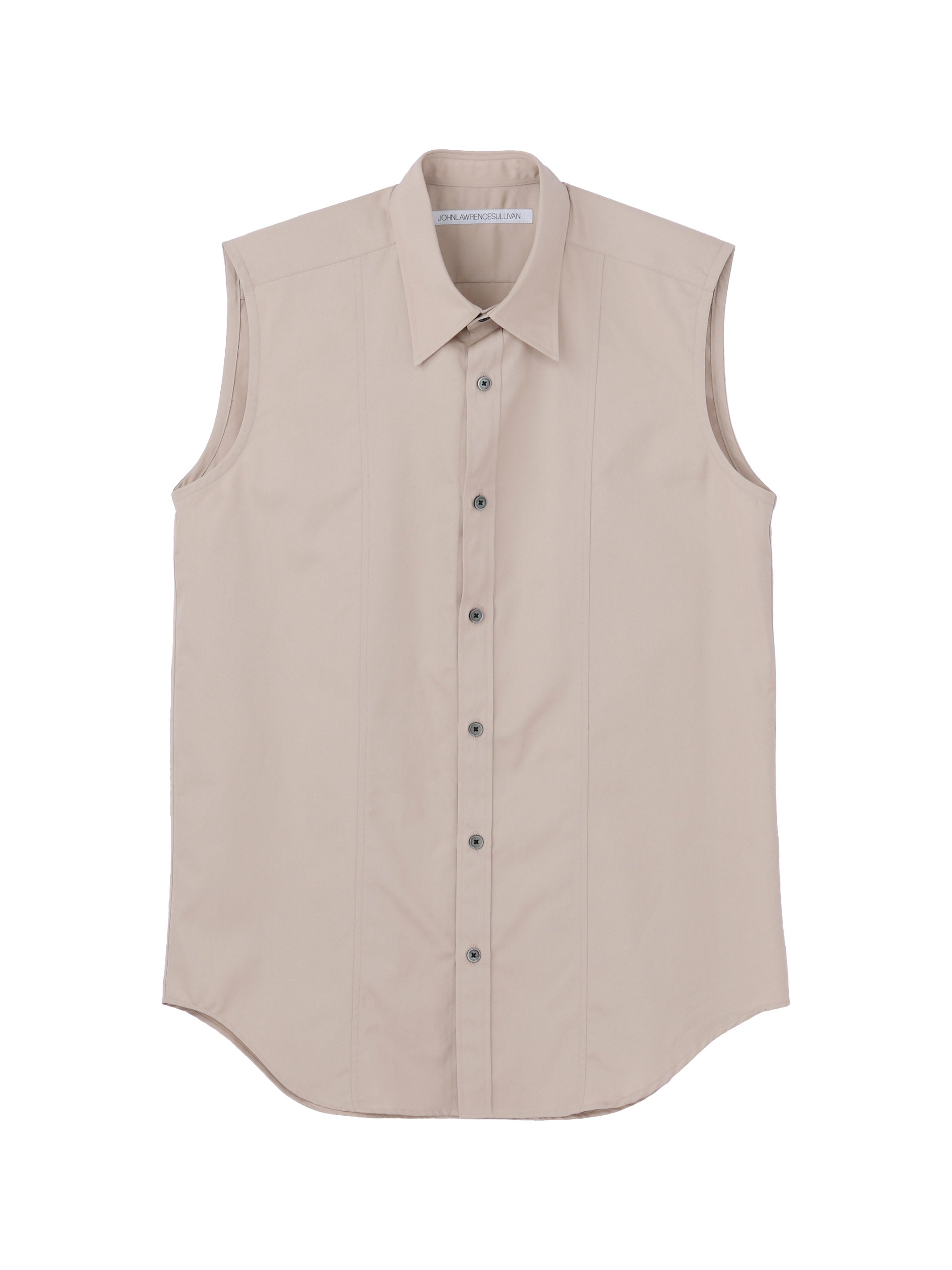 GROSGRAIN SLEEVELESS SHIRT