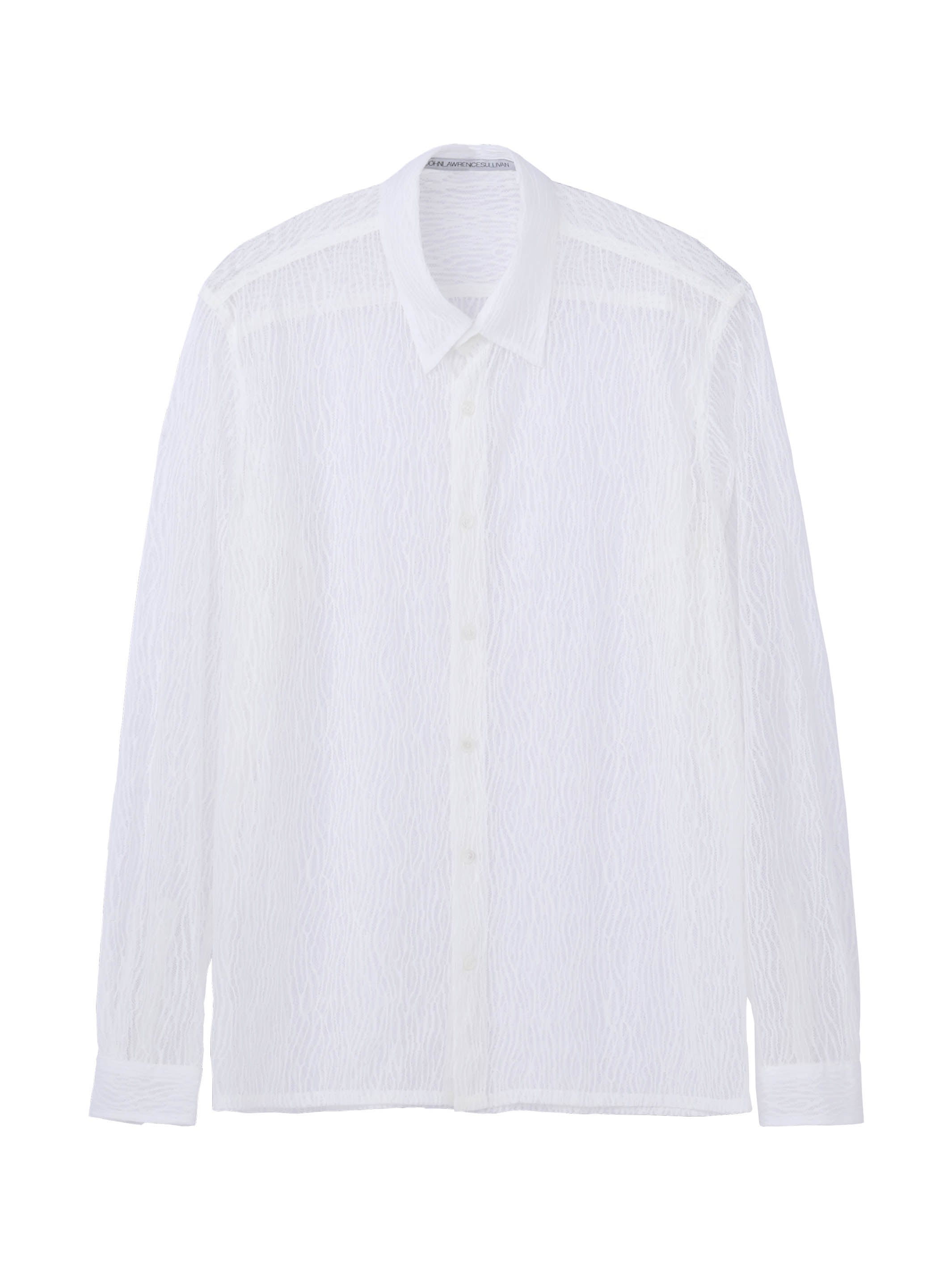 Lace Regular Collar Shirt