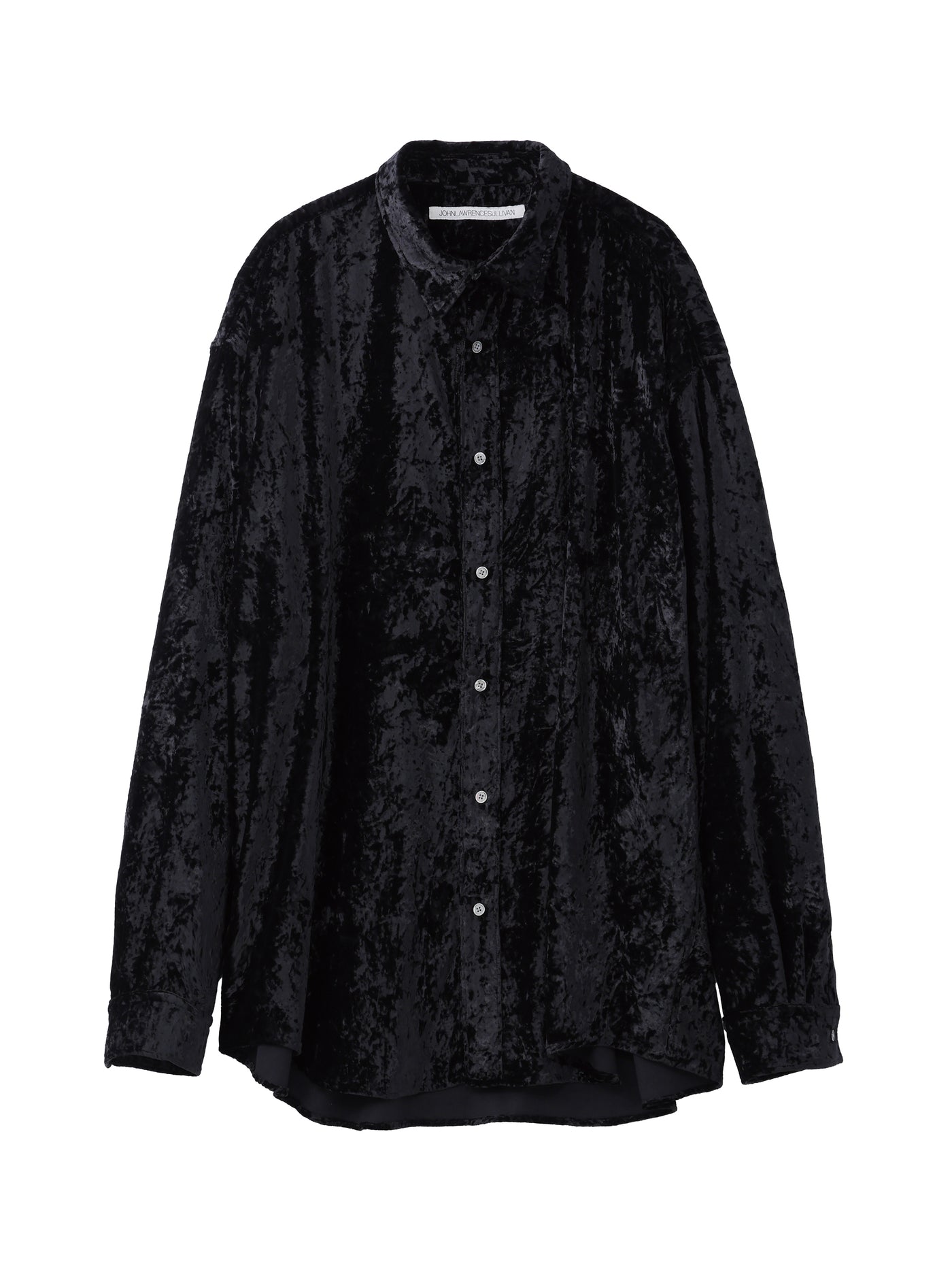 CRUSHED VELVET OVERSIZED SHIRT