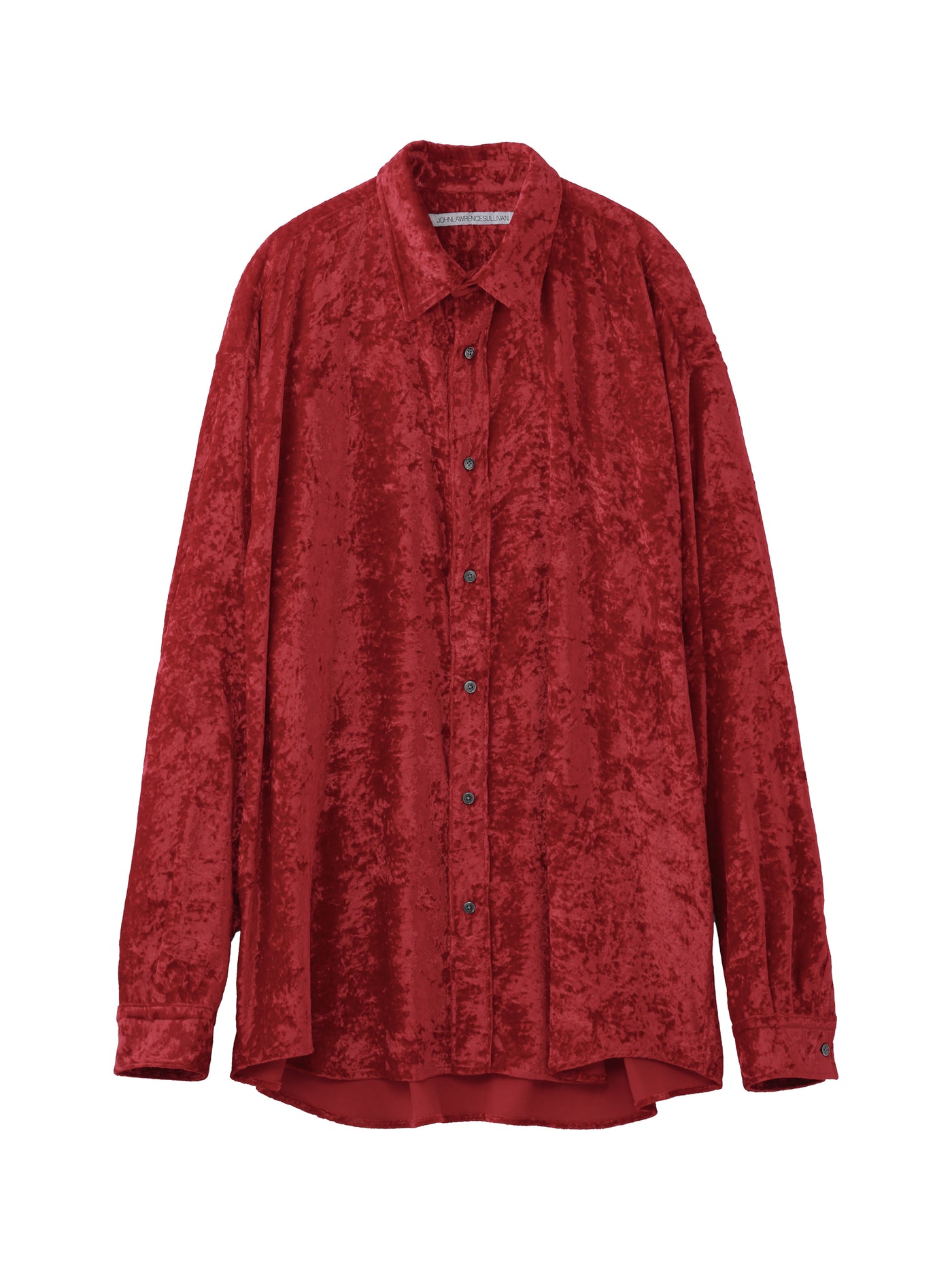 CRUSHED VELVET OVERSIZED SHIRT