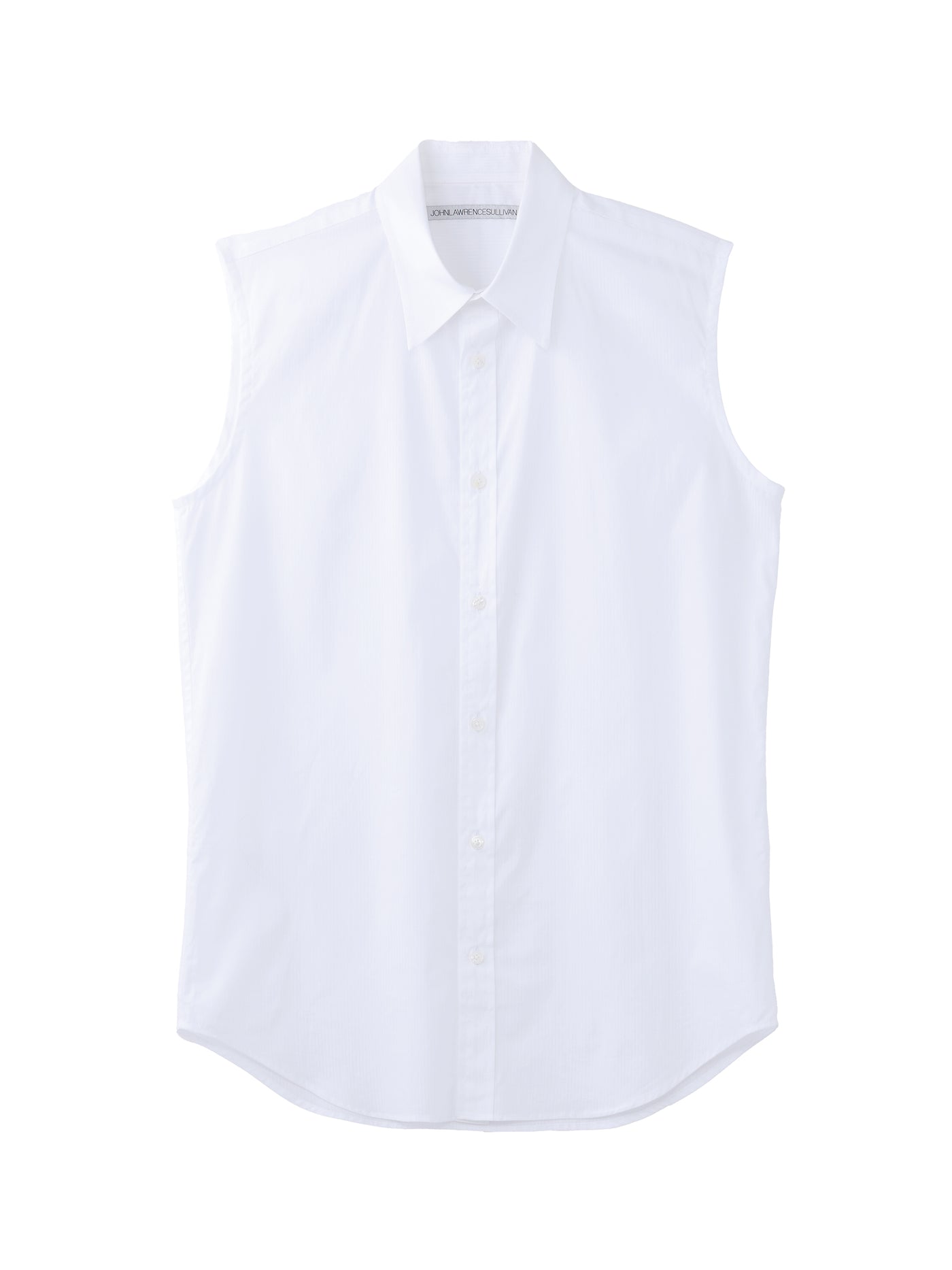 POPLIN SLEEVELESS SHIRT