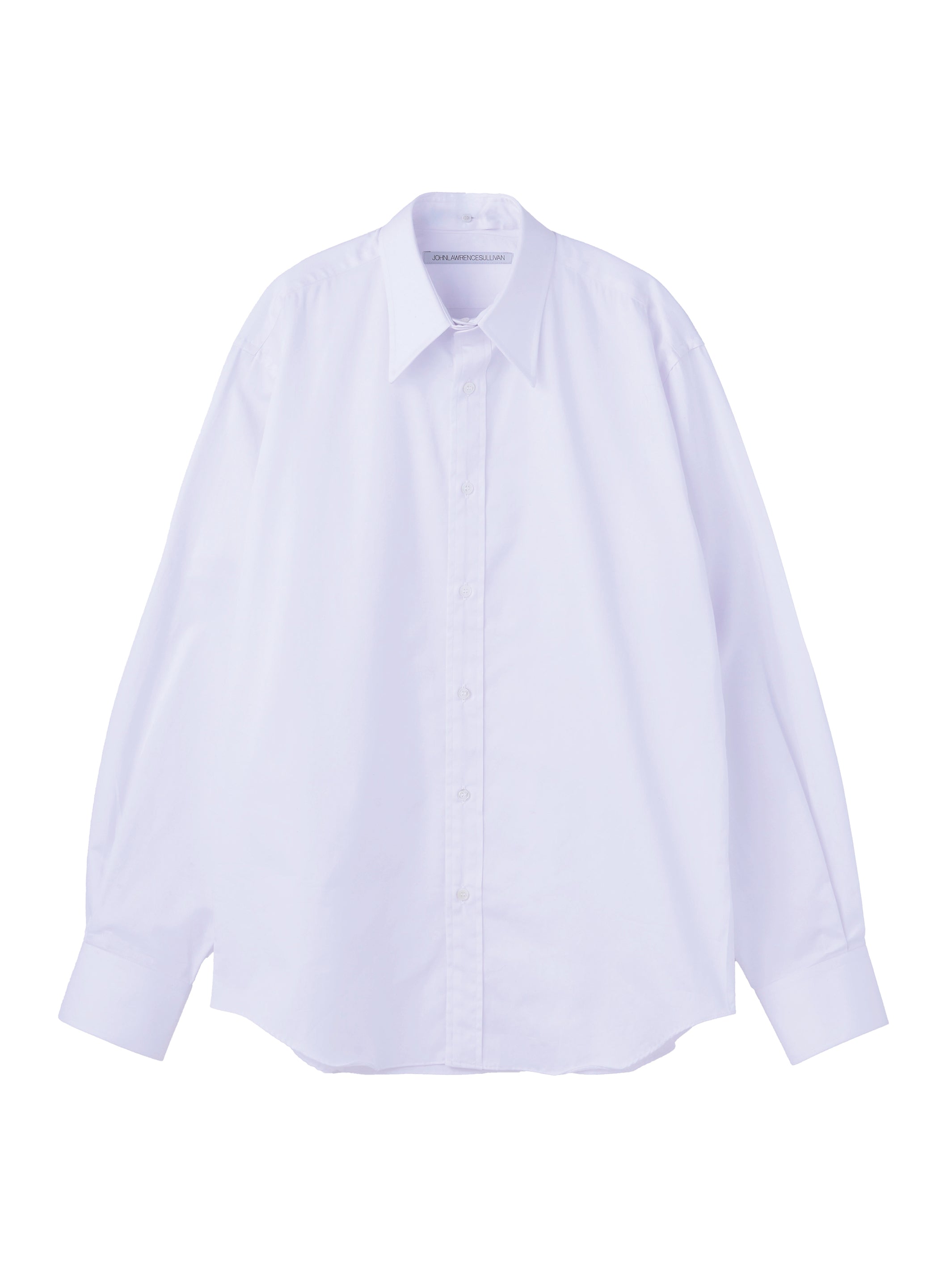 COTTON SATIN DETACHABLE COLLAR SHIRT