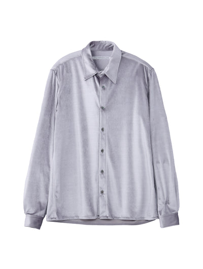 Velour Regular Collar Shirt