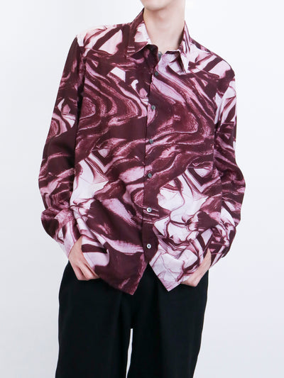 ALL OVER PRINT REGULAR COLLAR SHIRT