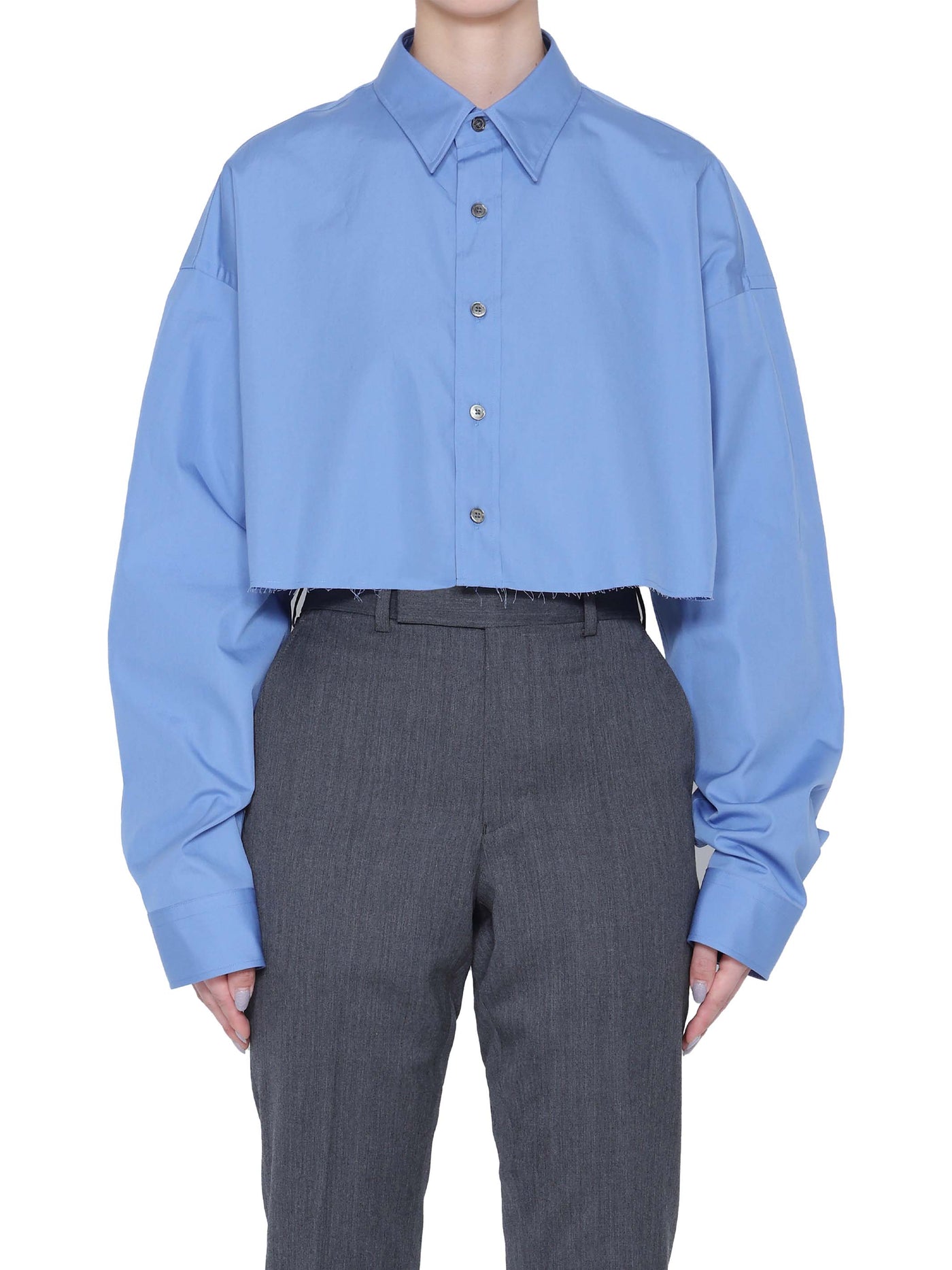 Broadcloth cropped shirt – JOHN LAWRENCE SULLIVAN