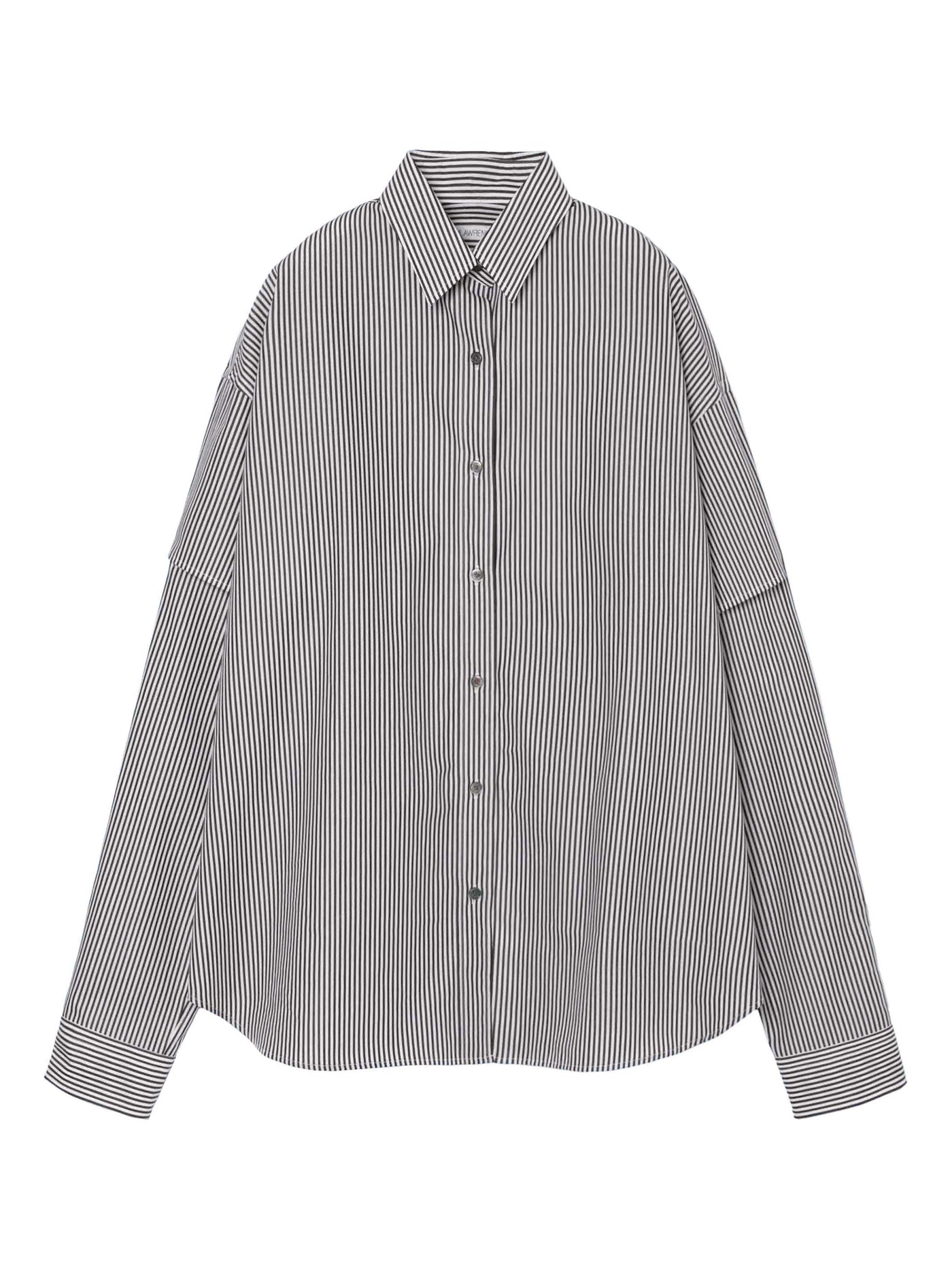 Stripe BroadCloth Cut-Off Shirt