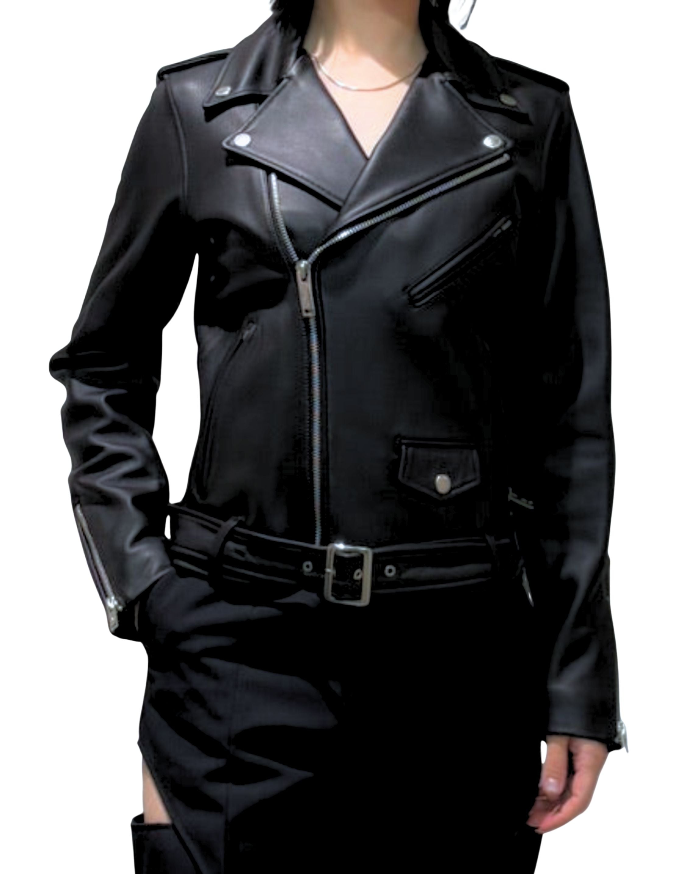 LEATHER BIKER JACKET｜WOMENS