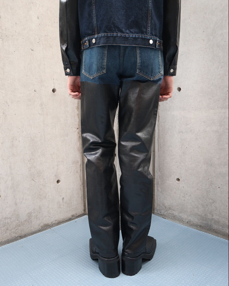 デニム/ジーンズ JOHN LAWRENCE SULLIVAN19AW Coated Pants COATED DENIM PANTS