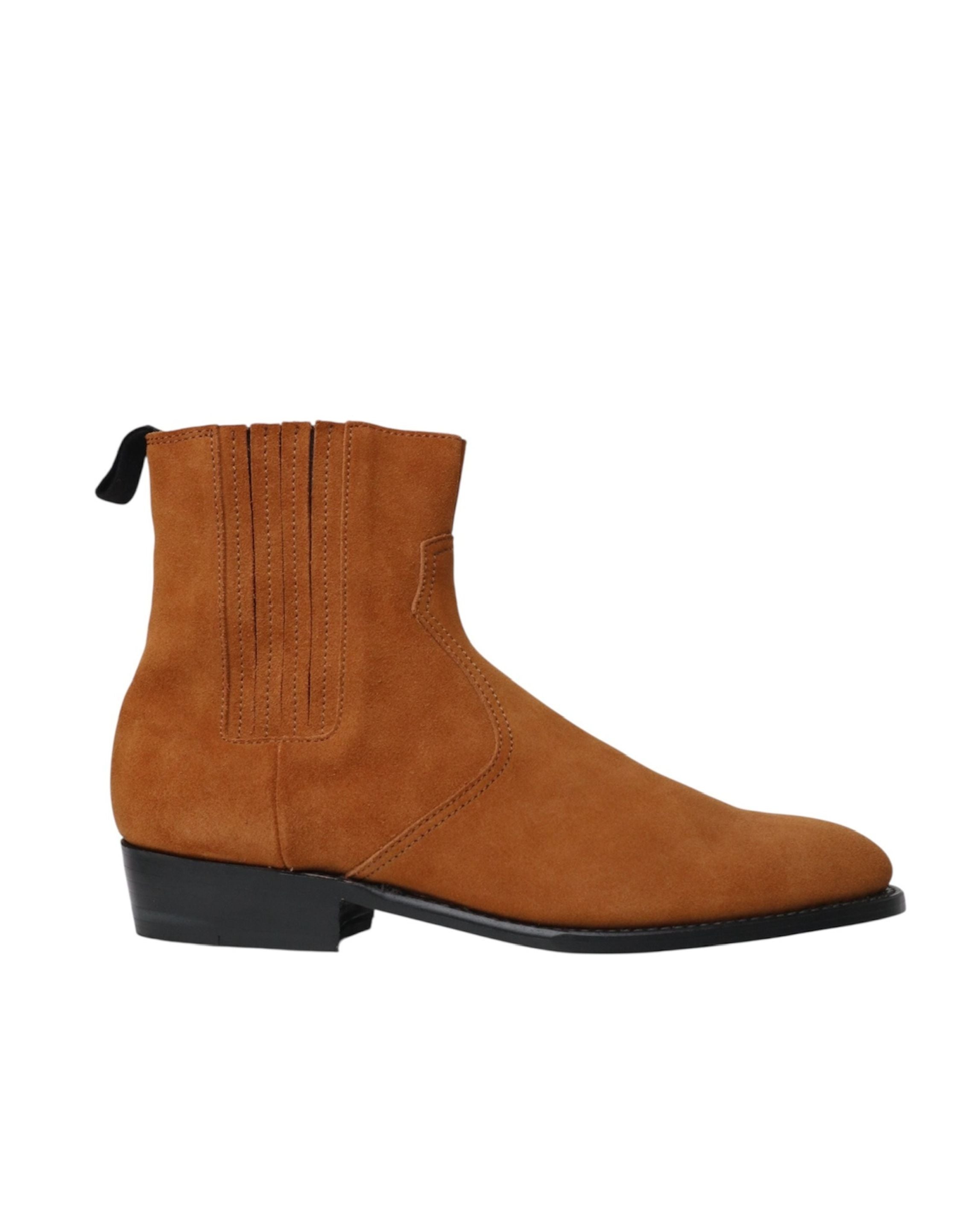 LEATHER SIDE GORE BOOTS | BROWN