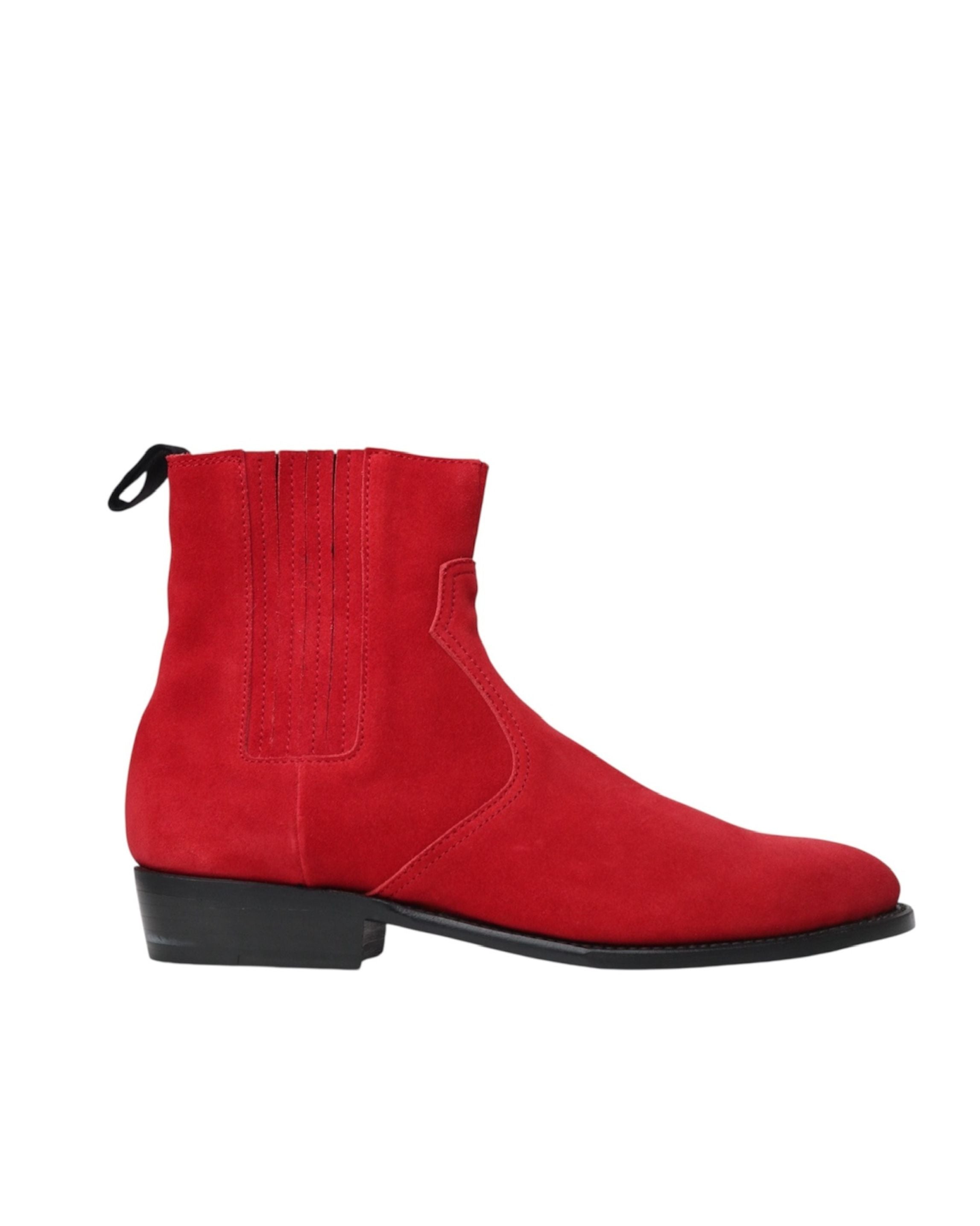 LEATHER SIDE GORE BOOTS | RED