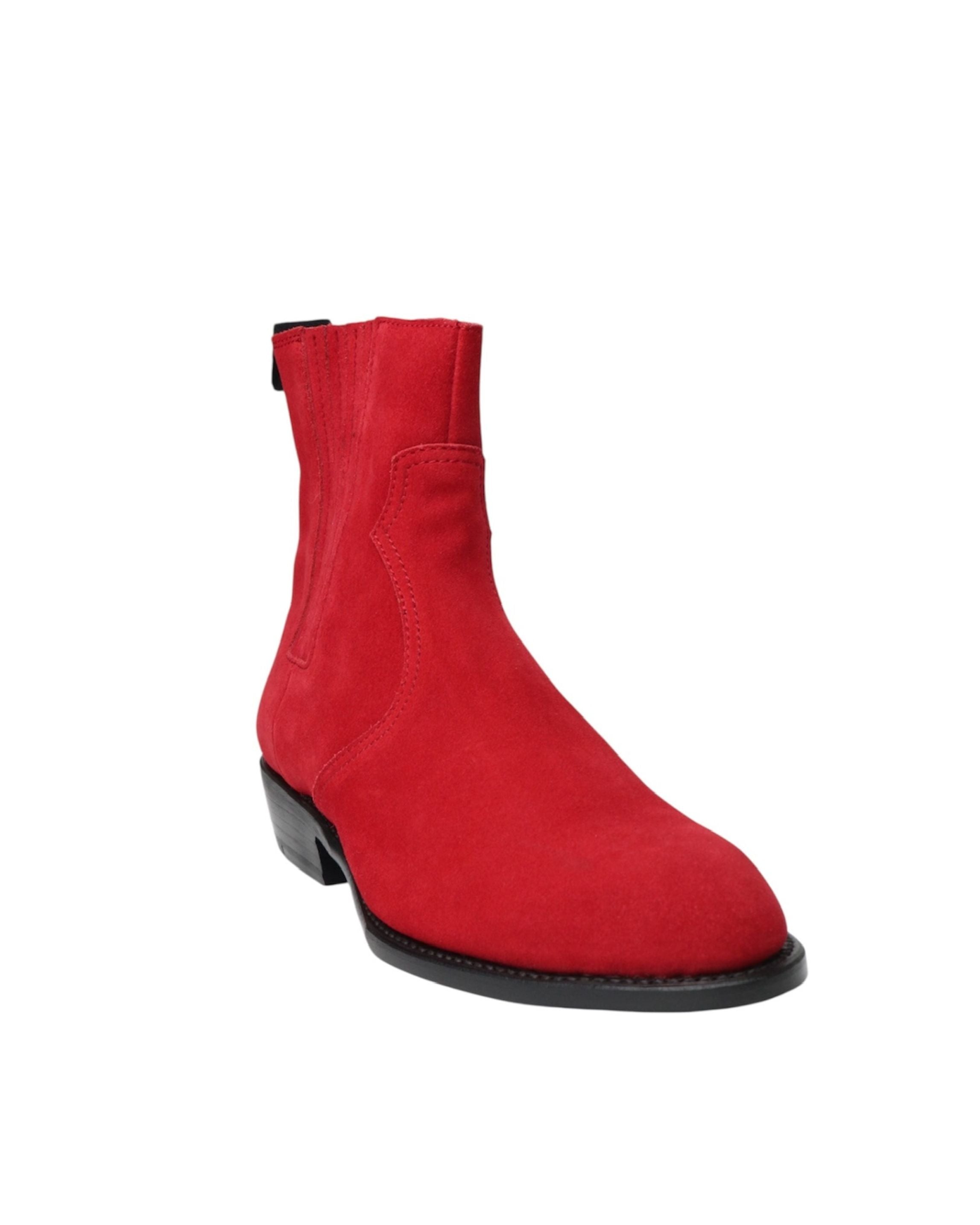 LEATHER SIDE GORE BOOTS | RED