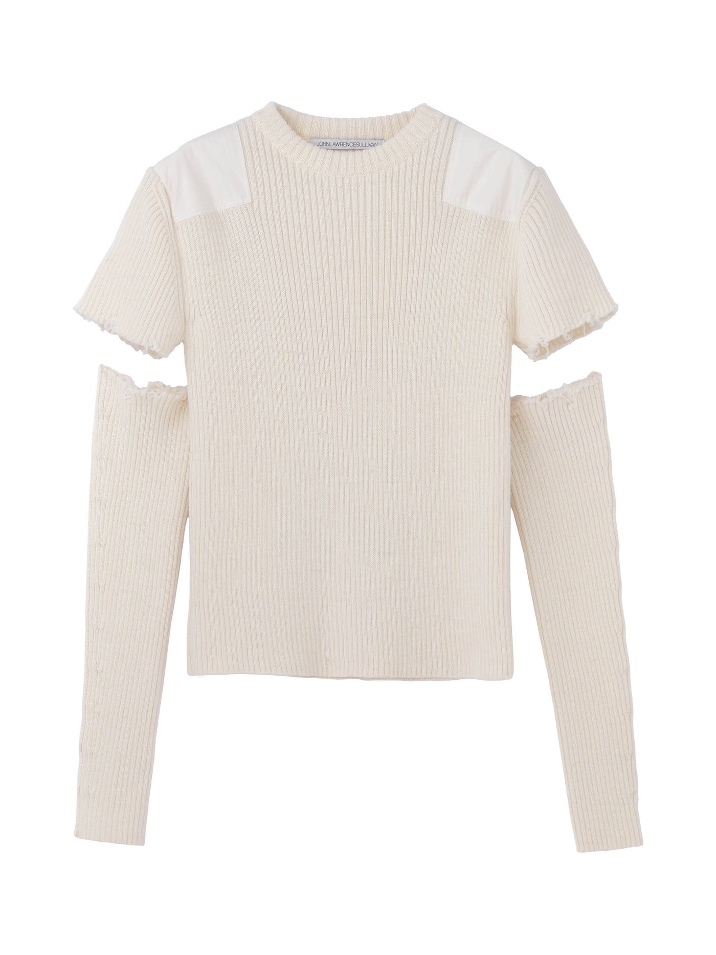 Showder Pad Rib Knit Sweater with Gloves