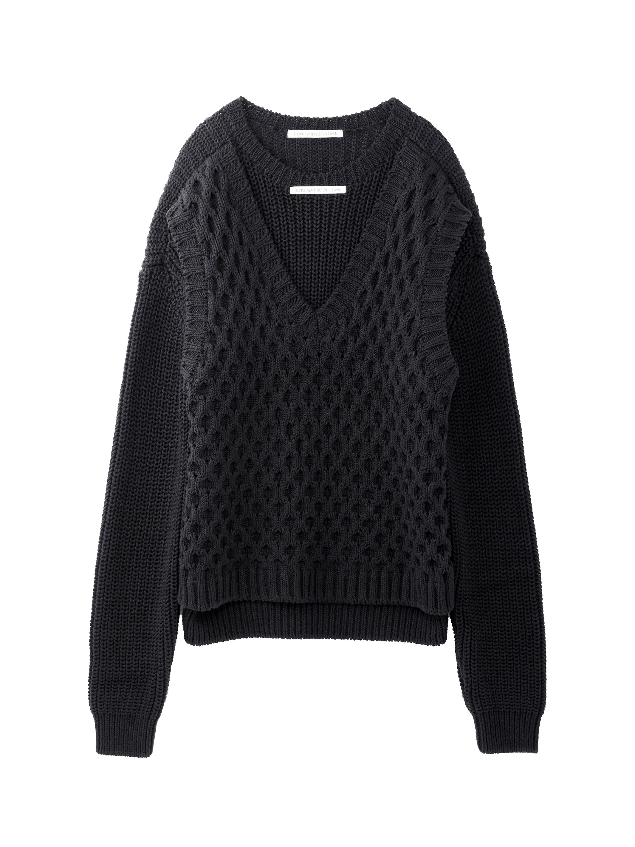Layered Pullover Knit Sweater