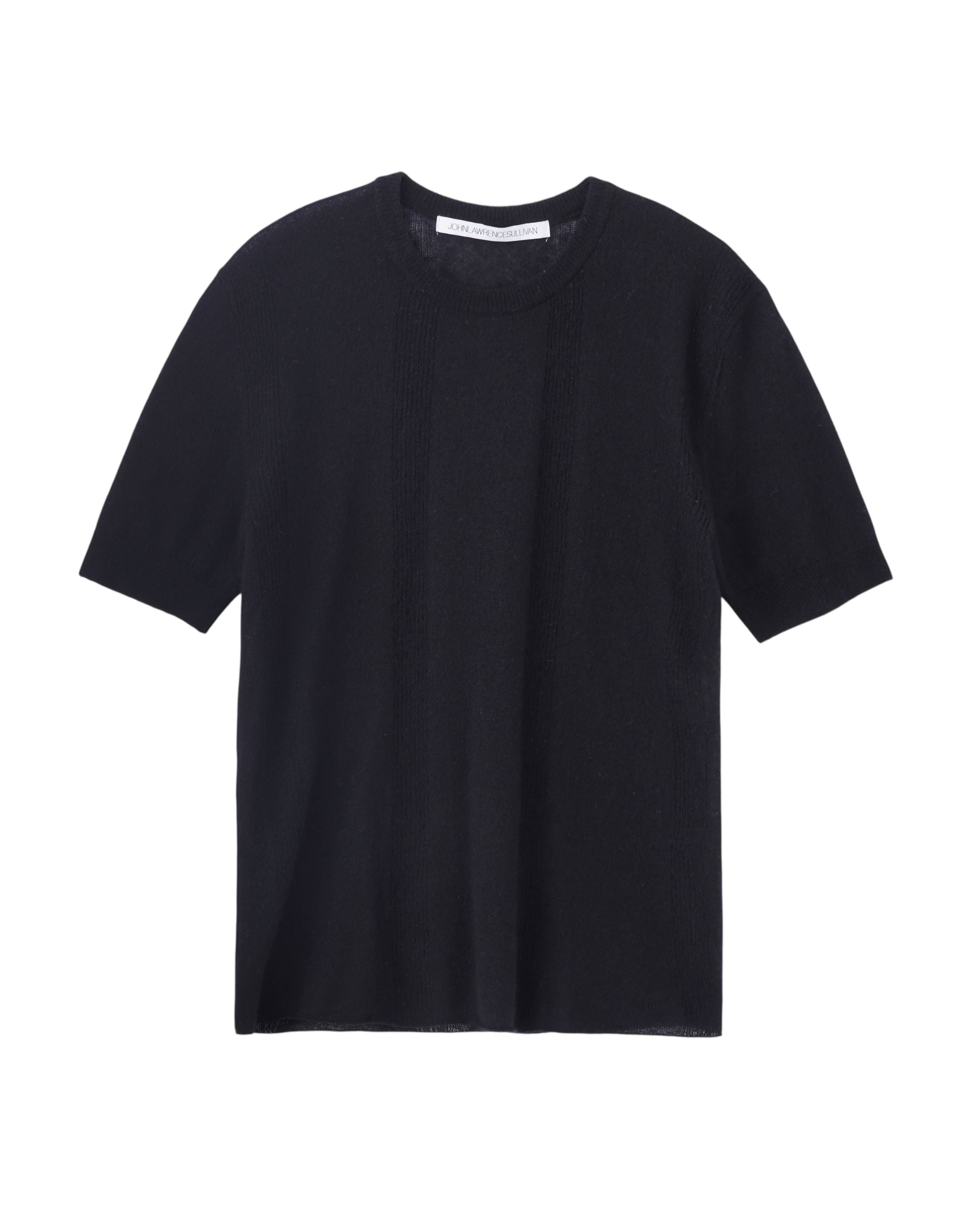 WOOL CASHMERE RIB KNIT TEE