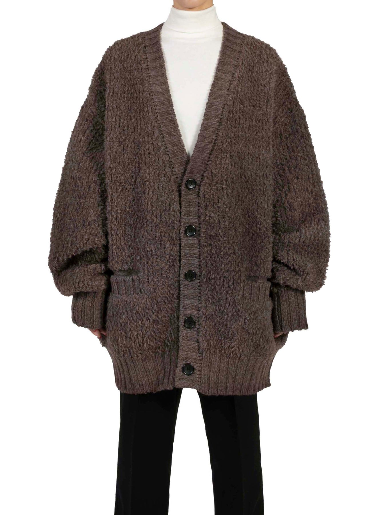 Oversized fur knit cardigan – JOHN LAWRENCE SULLIVAN