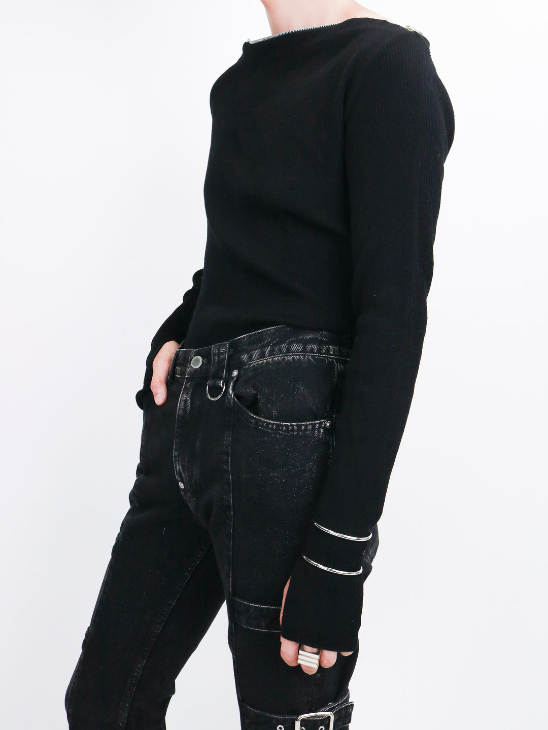 FLOWER LACE CREW NECK TOP – JOHN LAWRENCE SULLIVAN