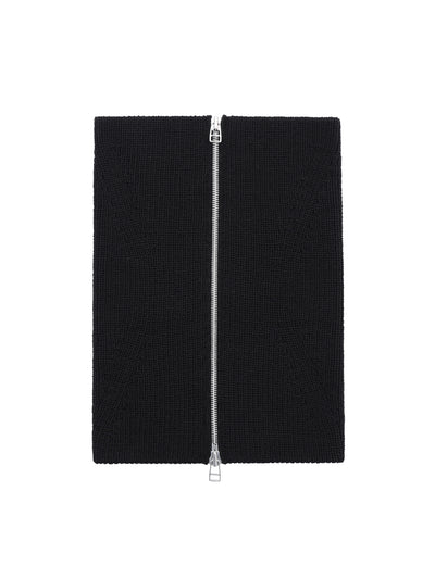 ZIPPED KNIT NECK GAITER