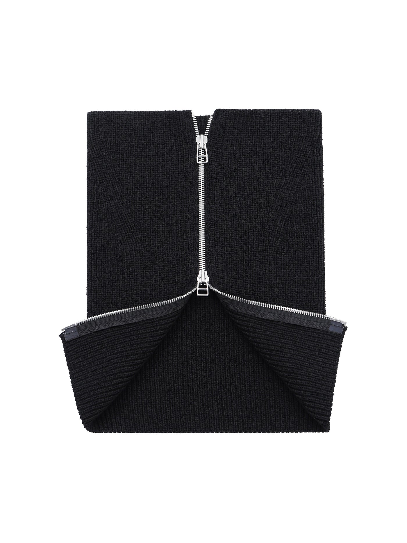 ZIPPED KNIT NECK GAITER