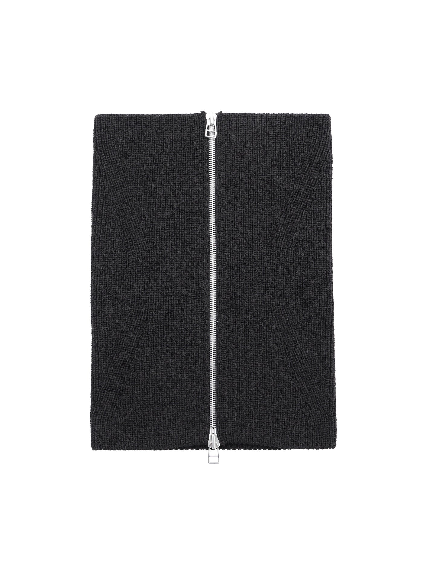 ZIPPED KNIT NECK GAITER