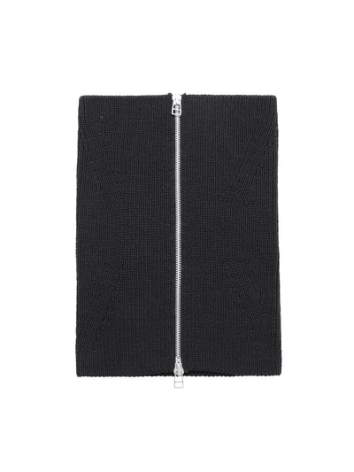 ZIPPED KNIT NECK GAITER