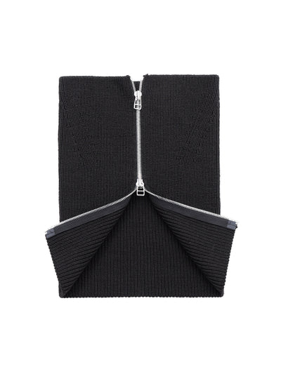 ZIPPED KNIT NECK GAITER