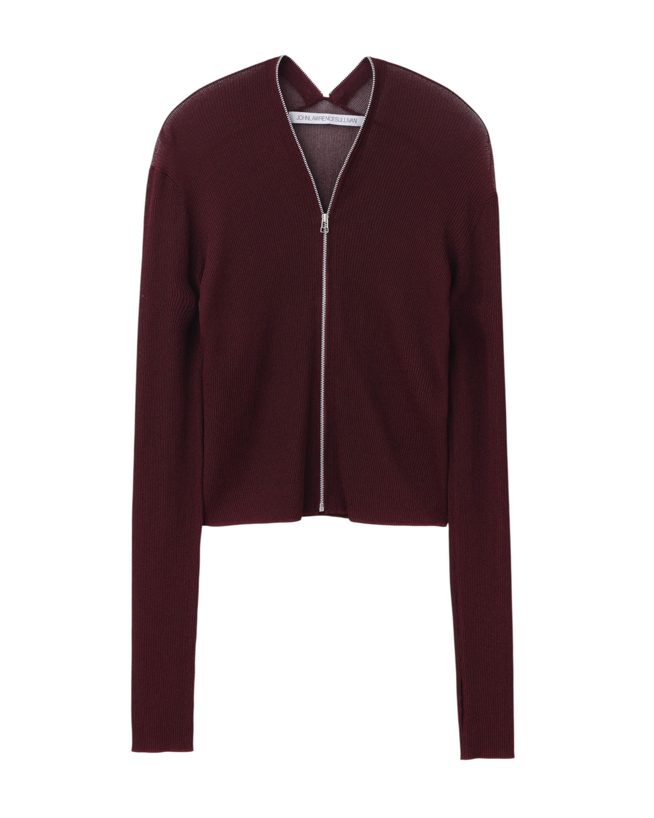 ZIP-UP KNIT CARDIGAN