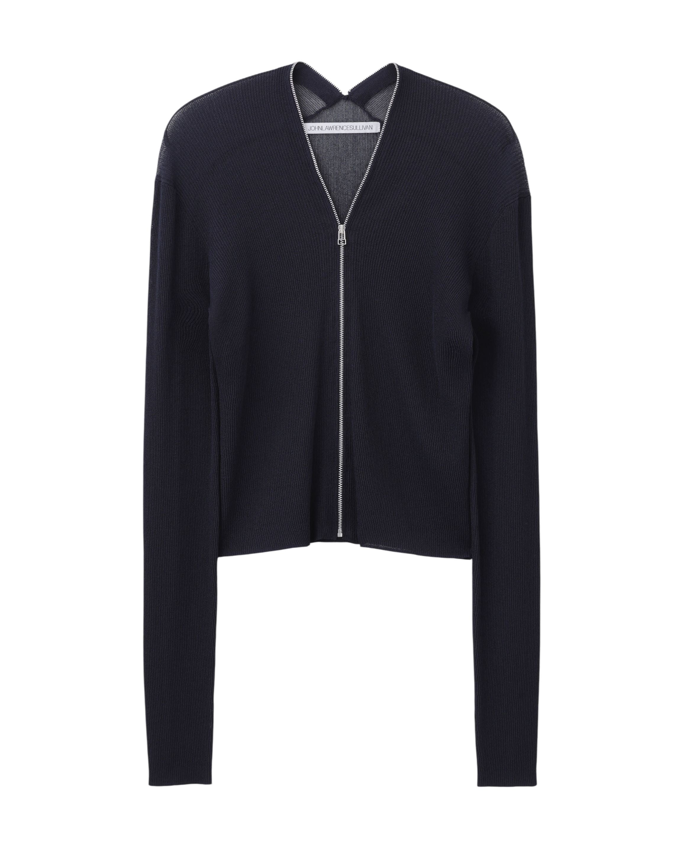 ZIP-UP KNIT CARDIGAN