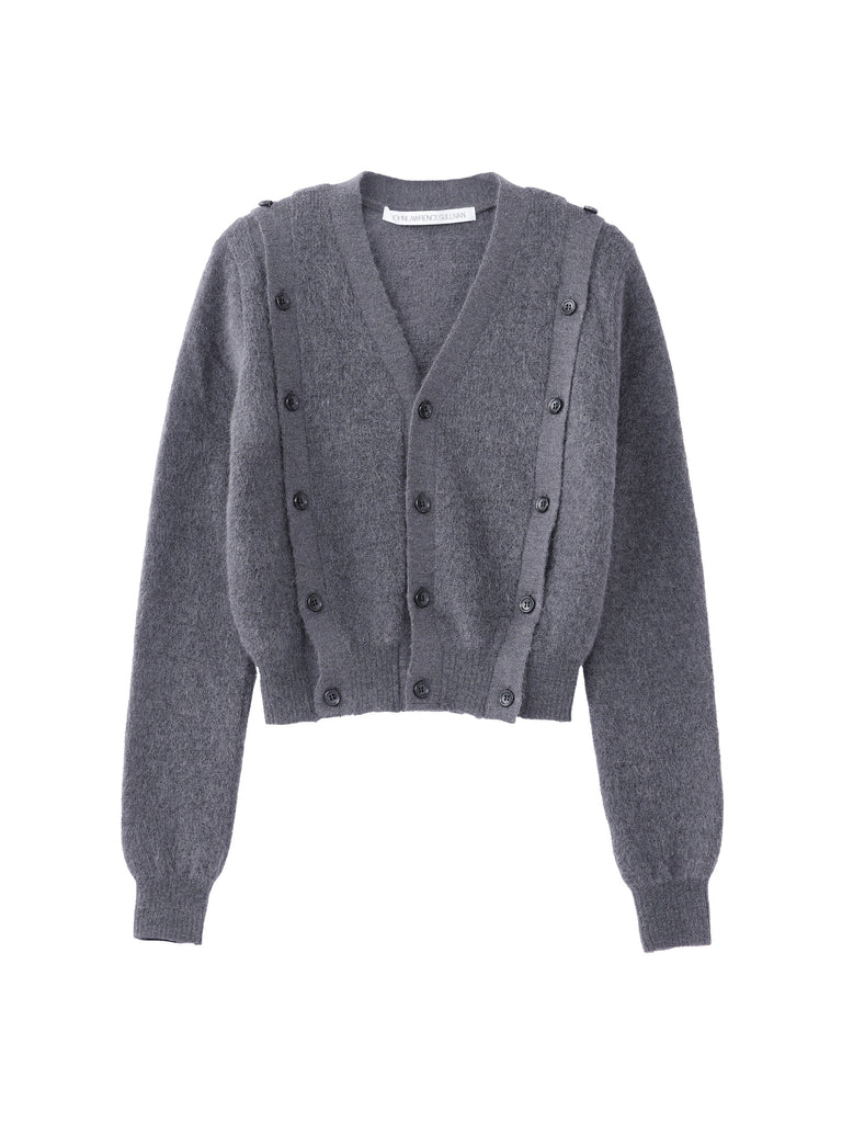 MOHAIR CARDIGAN WITH BUTTON – JOHN LAWRENCE SULLIVAN MOHAIR CARDIGAN WITH BUTTON – JOHN LAWRENCE SULLIVAN