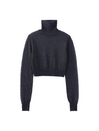 MOHAIR HI-NECK SWEATER