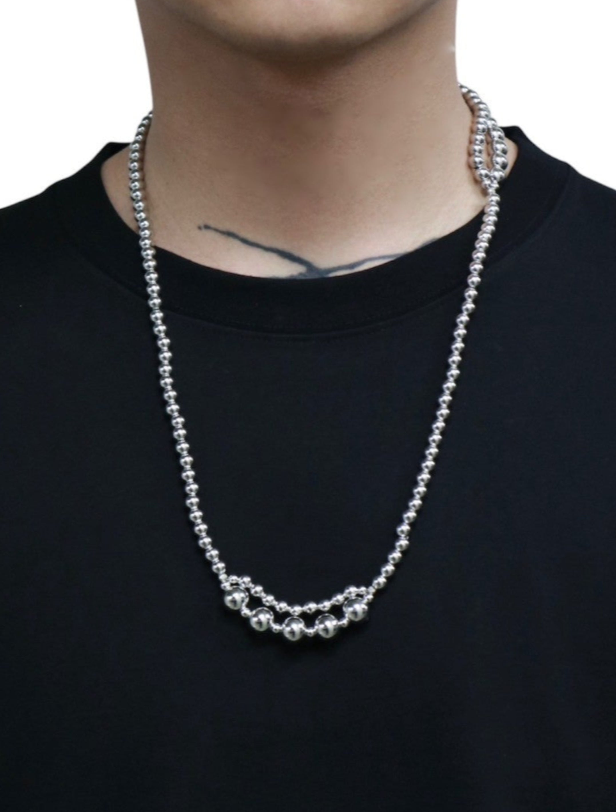 METAL BALL CHAIN NECKLACE
