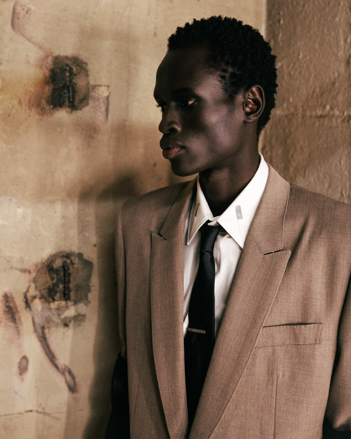 WOOL GABARDINE SINGLE-BREASTED JACKET