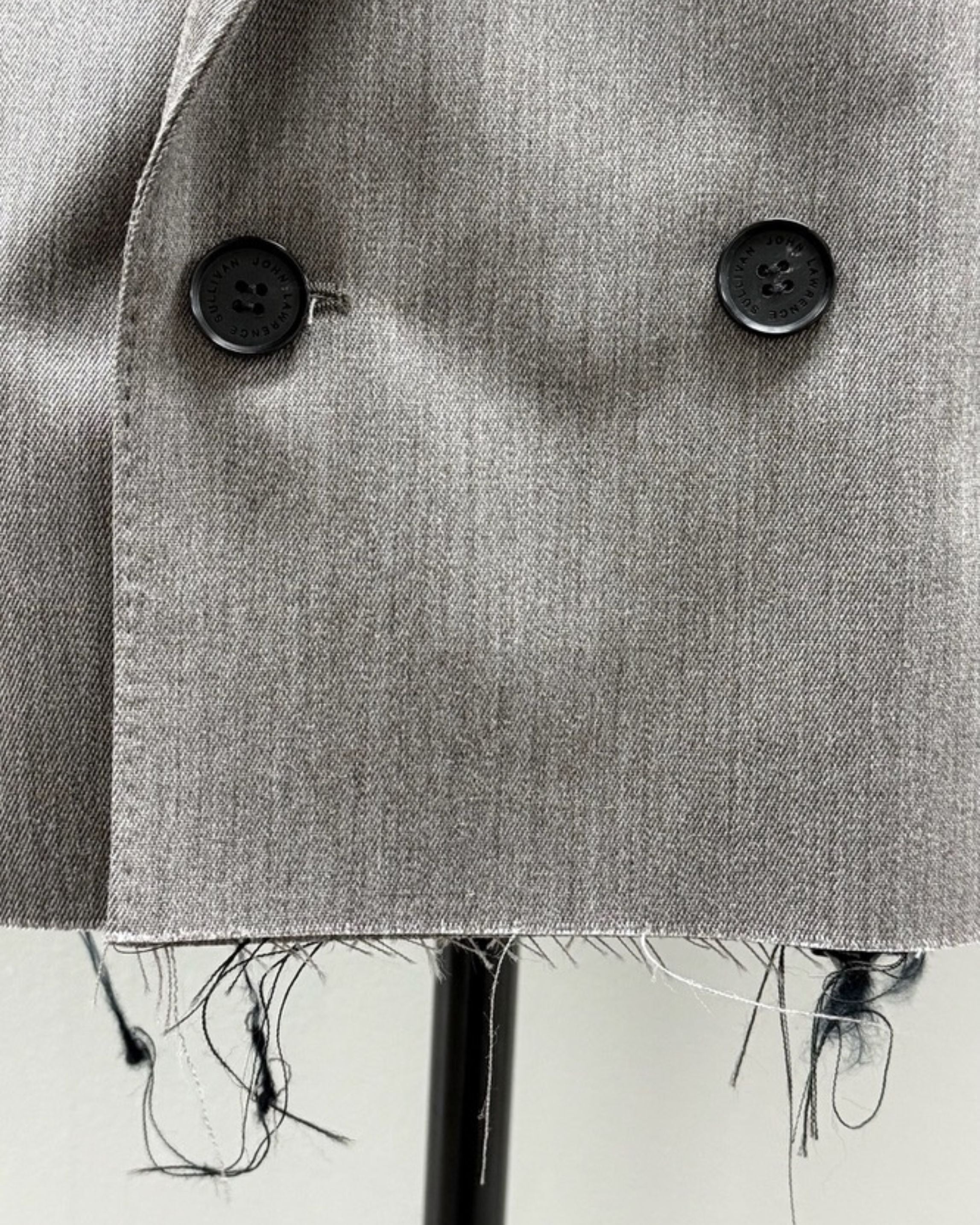 WOOL GABARDINE CUT-OFF SPENCER JACKET