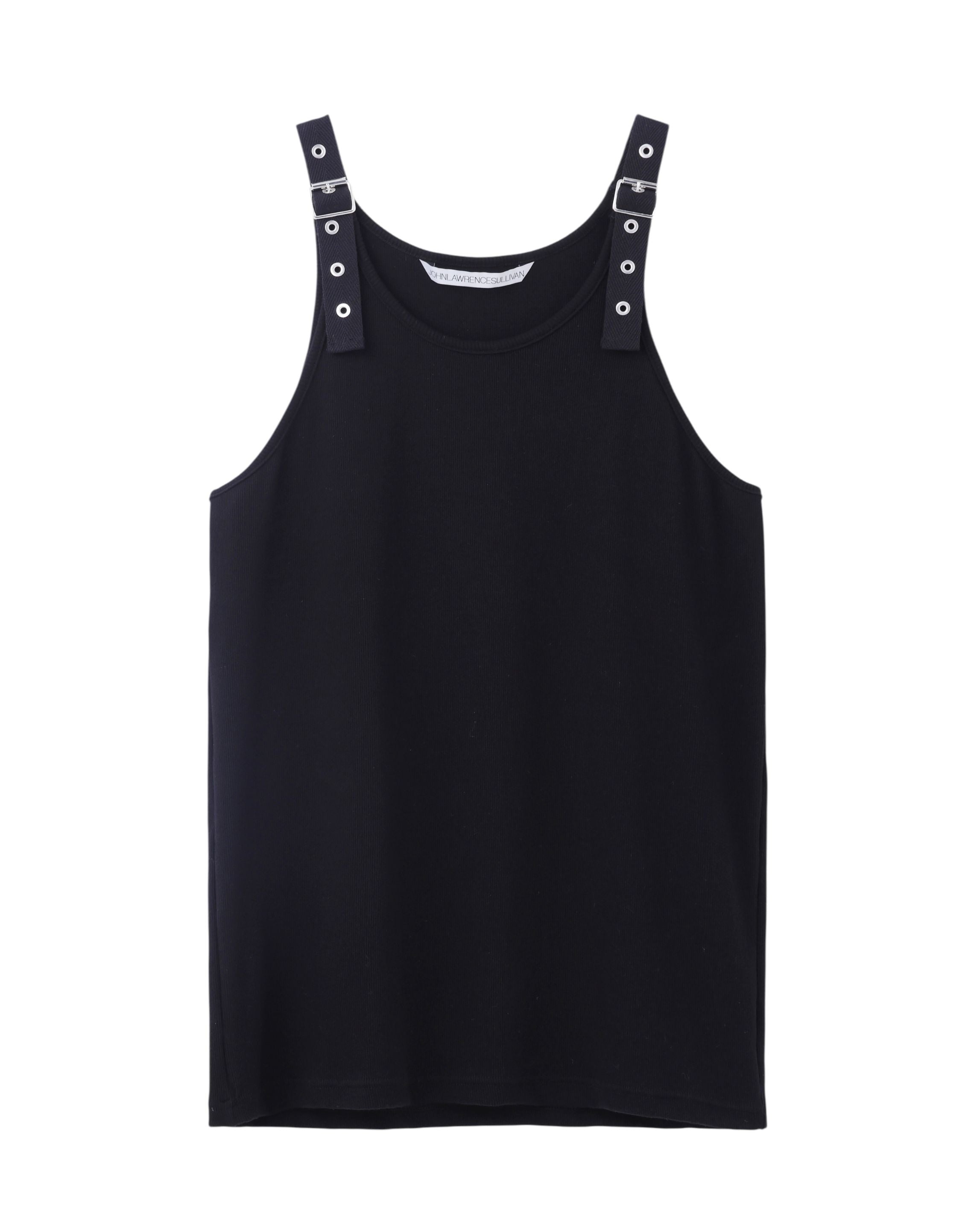 COTTON RIB STRAP TANK-TOP