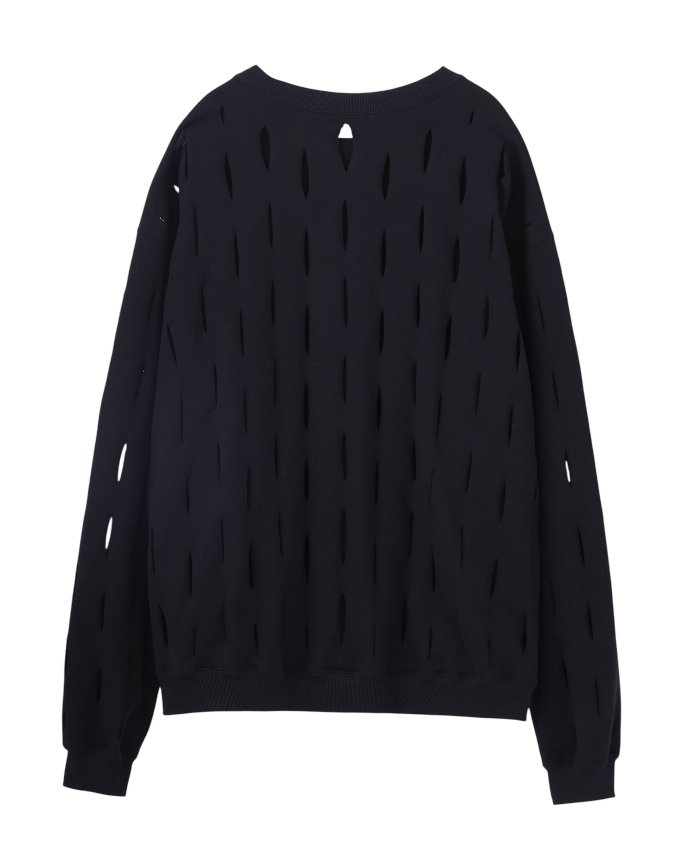 SLASHED SWEAT PULLOVER