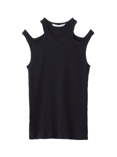 HOLLOWED OUT RIB TANK-TOP