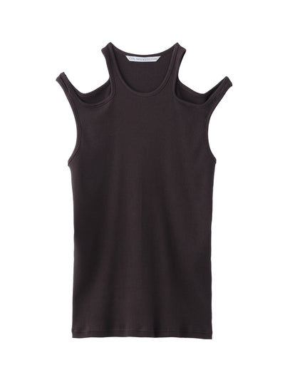 HOLLOWED OUT RIB TANK-TOP