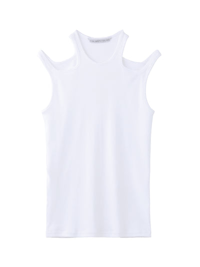 HOLLOWED OUT RIB TANK-TOP