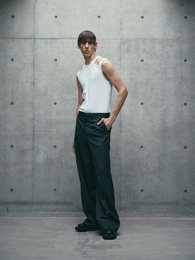 HOLLOWED OUT RIB TANK-TOP