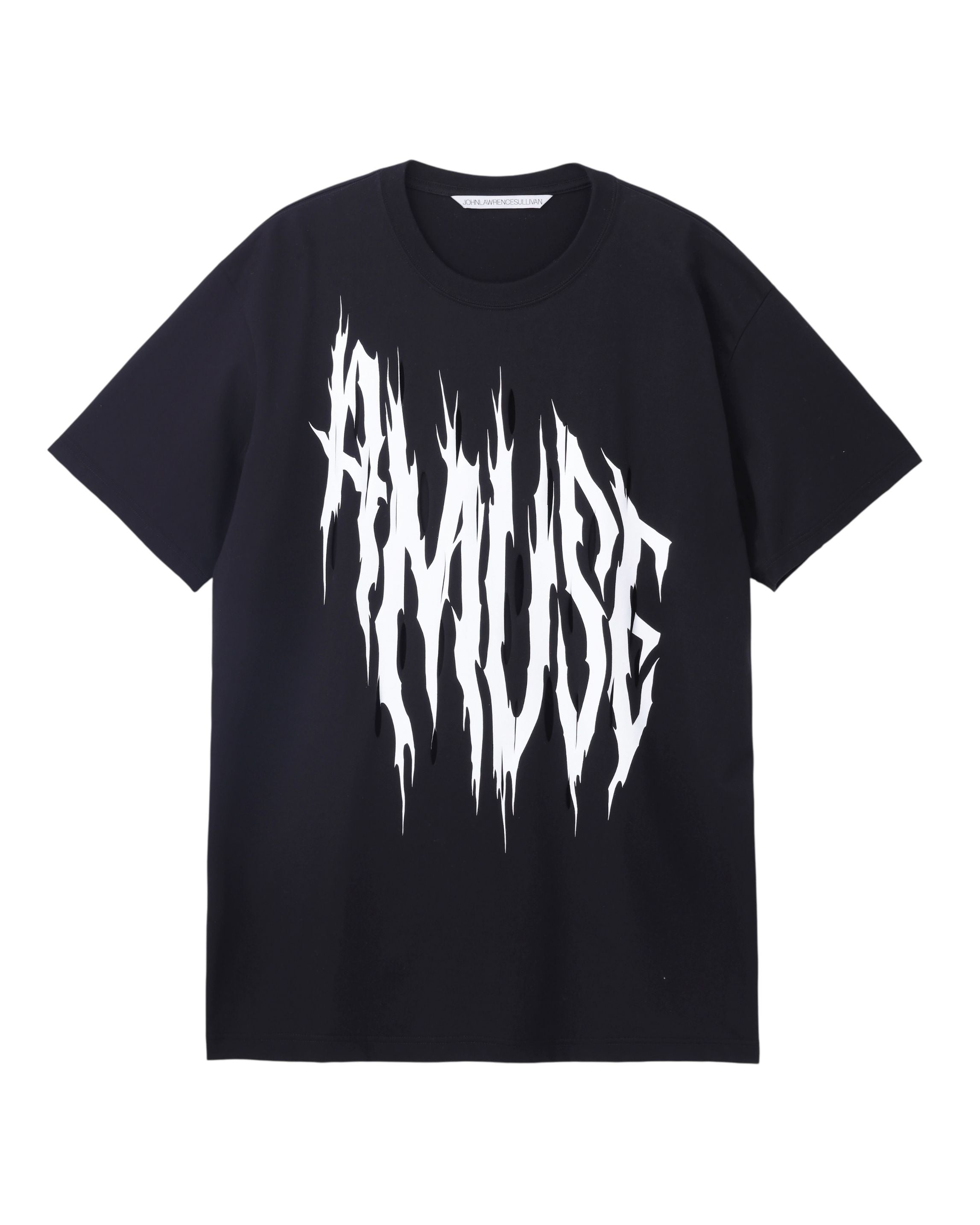 "A MUSE" PRINT SLASHED TEE