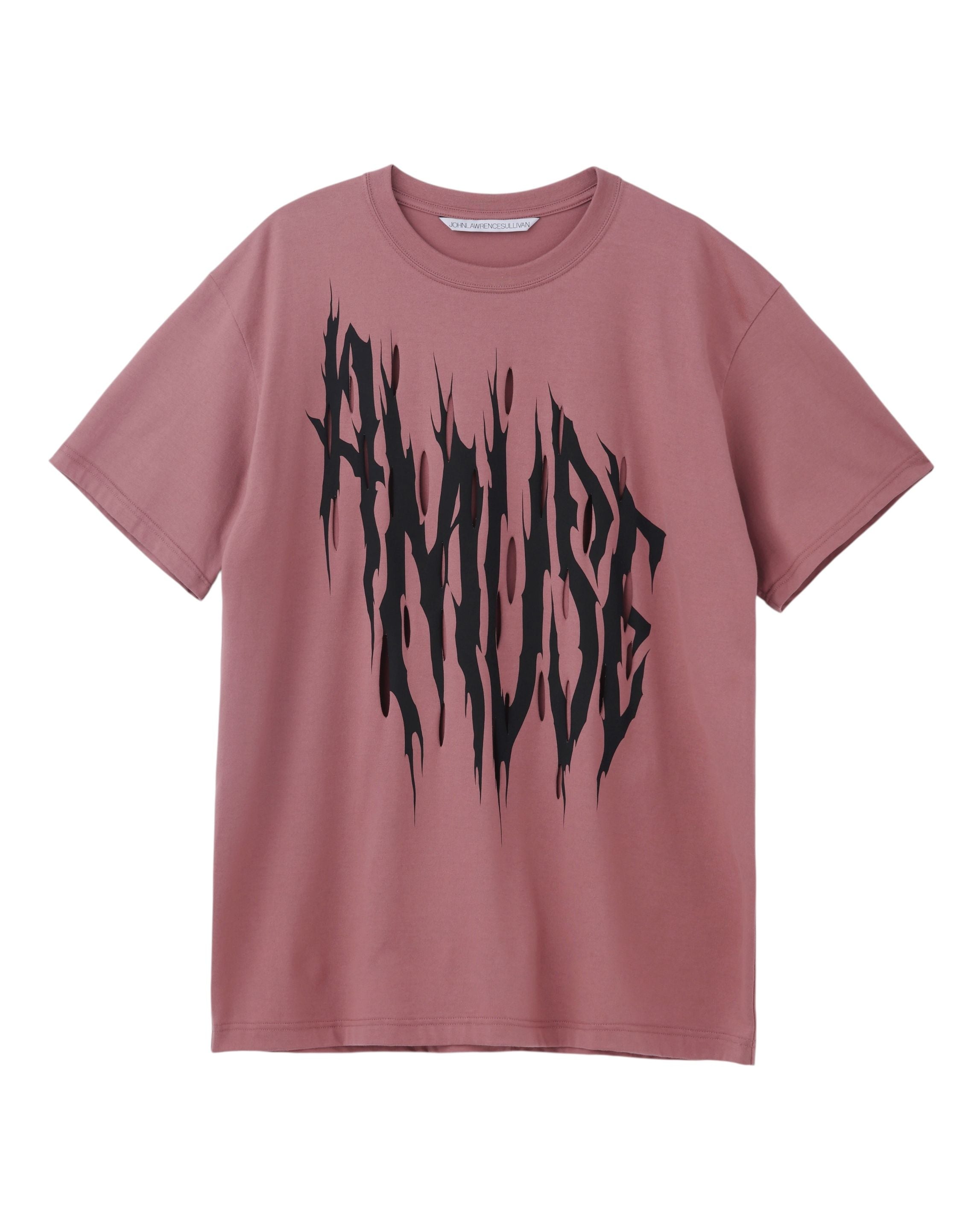 "A MUSE" PRINT SLASHED TEE