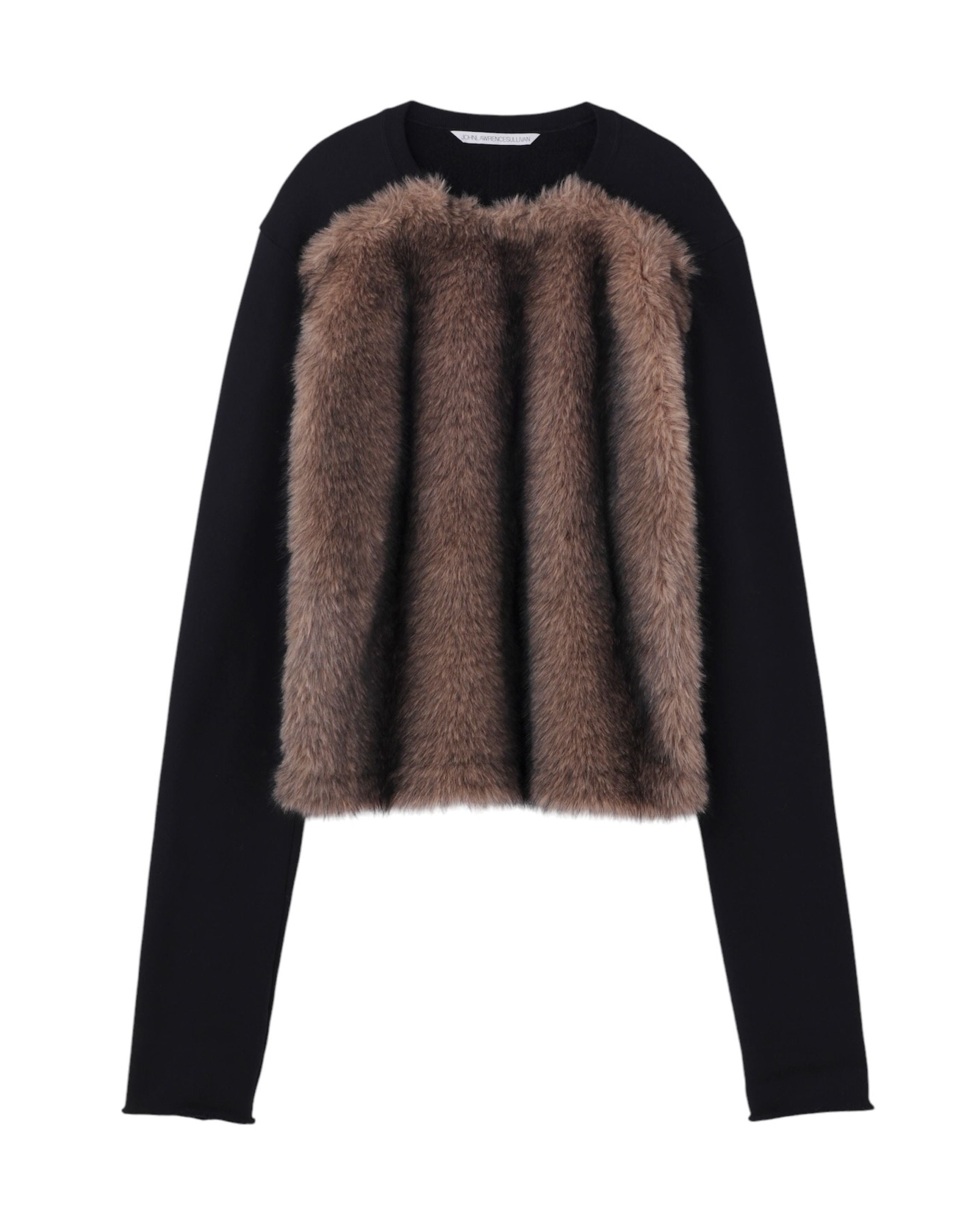 SWEAT PULLOVER WITH FUR