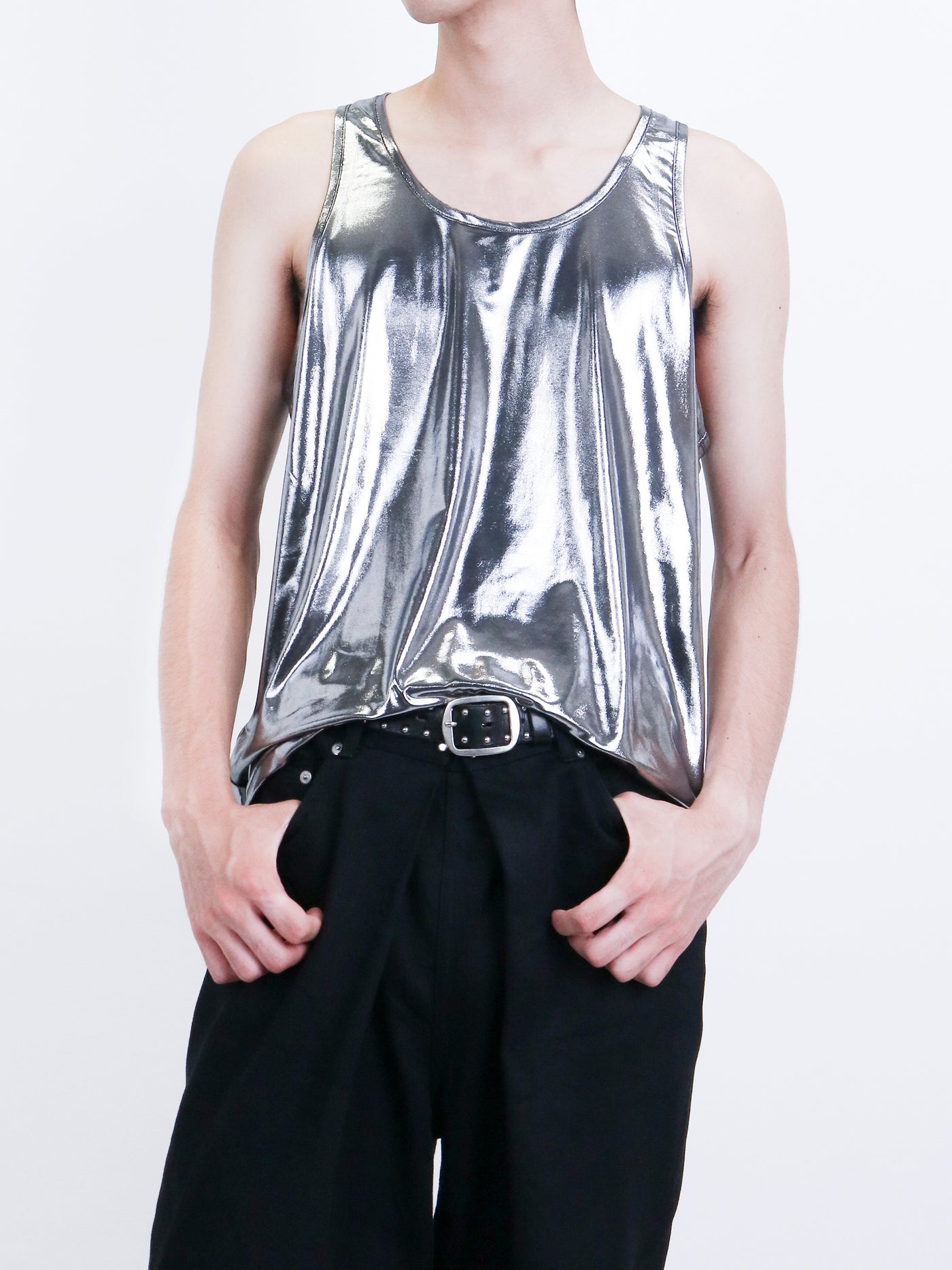 Metallic Jersey Tank-Top