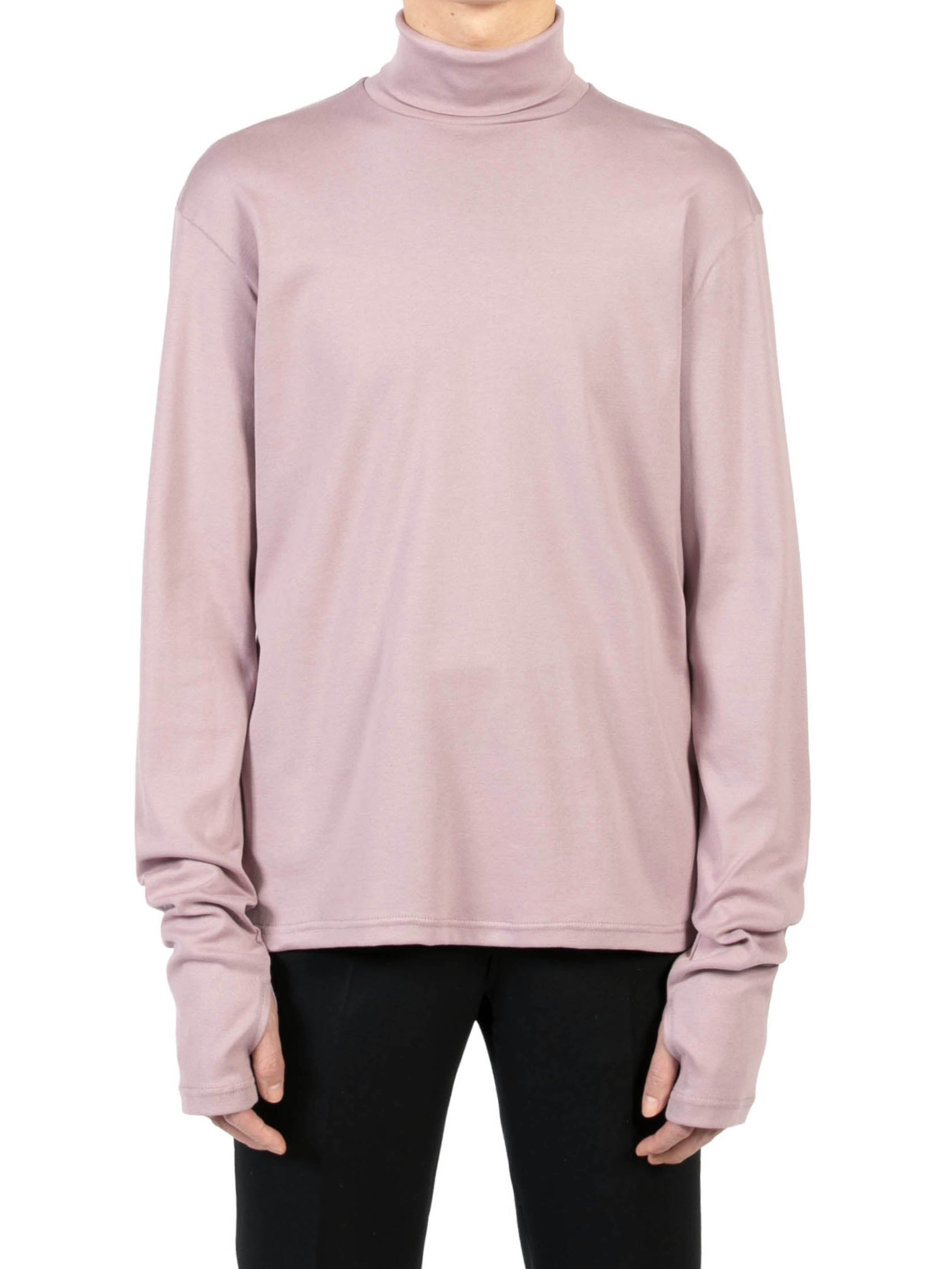 Cotton Jersey Turtle Neck Top