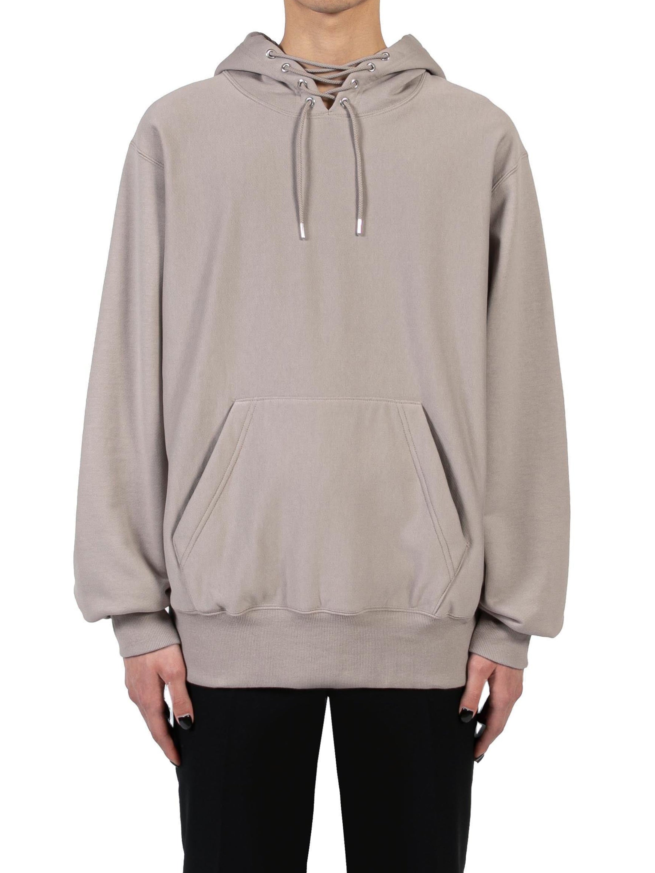 SWEAT LACE-UP HOODIE
