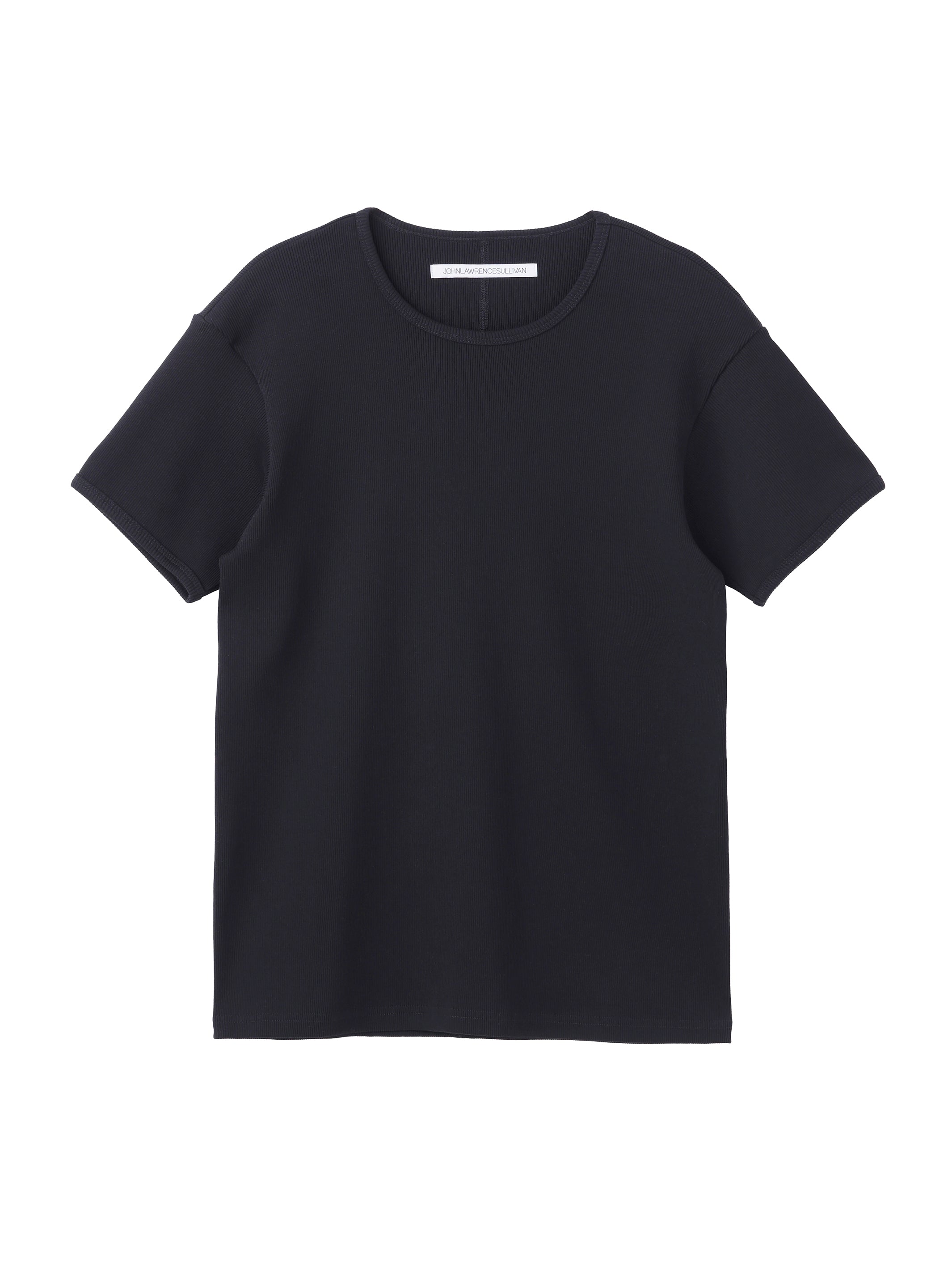COTTON RIB SWITCHED T-SHIRT