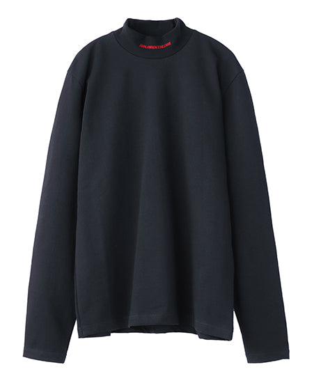 Logo jacquard hi-neck top