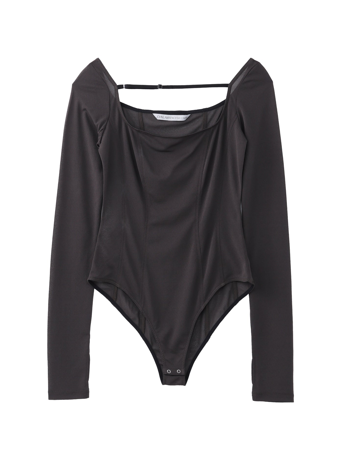 JERSEY FLONT STRAP BODY SUIT TOP